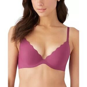 $44 b.tempt'd by Wacoal Bra b'wow'd 36C Underwire Pushup Pink Convertible Molded